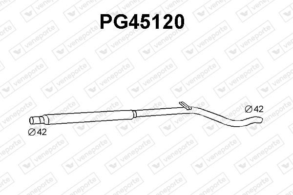 Veneporte PG45120 Глушник, середня частина PG45120: Приваблива ціна - Купити в Україні на EXIST.UA!