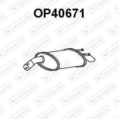 Veneporte OP40671 Глушник, задня частина OP40671: Купити в Україні - Добра ціна на EXIST.UA!