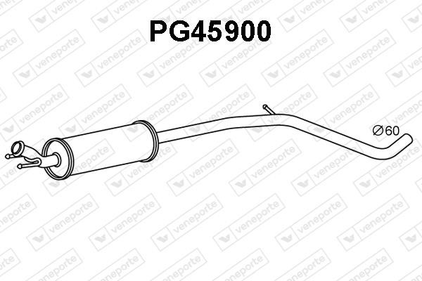 Veneporte PG45900 Додатковий глушник PG45900: Купити в Україні - Добра ціна на EXIST.UA!