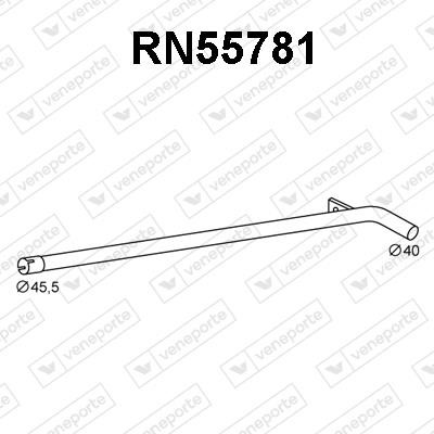 Veneporte RN55781 Вихлопна труба RN55781: Купити в Україні - Добра ціна на EXIST.UA!