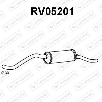 Veneporte RV05201 Глушник, задня частина RV05201: Купити в Україні - Добра ціна на EXIST.UA!
