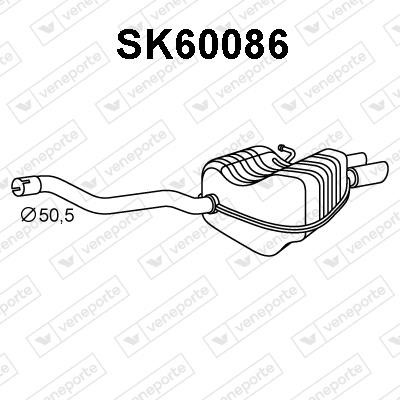 Veneporte SK60086 Амортизатор SK60086: Купити в Україні - Добра ціна на EXIST.UA!