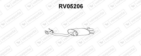 Veneporte RV05206 Глушник, задня частина RV05206: Купити в Україні - Добра ціна на EXIST.UA!