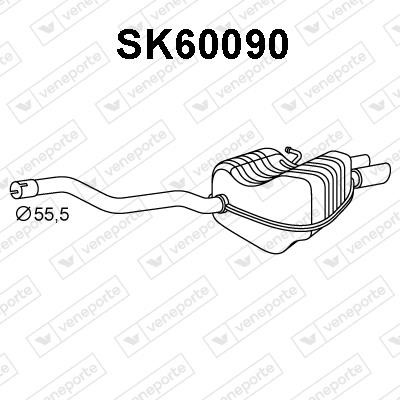 Veneporte SK60090 Амортизатор SK60090: Купити в Україні - Добра ціна на EXIST.UA!
