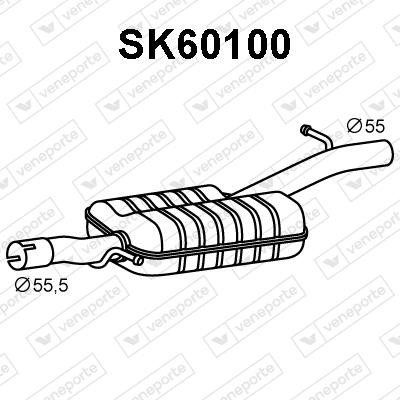 Veneporte SK60100 Додатковий глушник SK60100: Купити в Україні - Добра ціна на EXIST.UA!