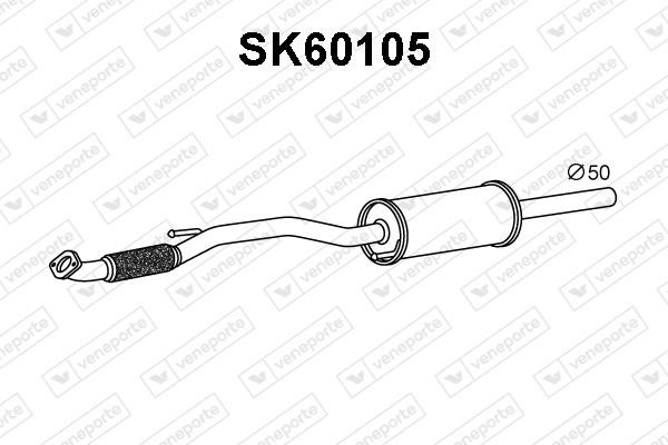 Veneporte SK60105 Додатковий глушник SK60105: Купити в Україні - Добра ціна на EXIST.UA!