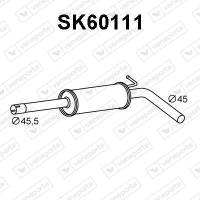 Veneporte SK60111 Додатковий глушник SK60111: Купити в Україні - Добра ціна на EXIST.UA!