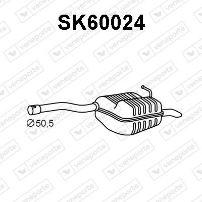 Veneporte SK60024 Глушник, задня частина SK60024: Купити в Україні - Добра ціна на EXIST.UA!