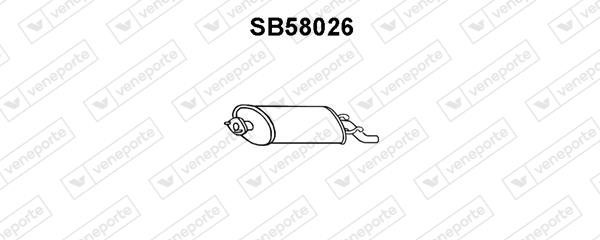 Veneporte SB58026 Глушник, задня частина SB58026: Купити в Україні - Добра ціна на EXIST.UA!