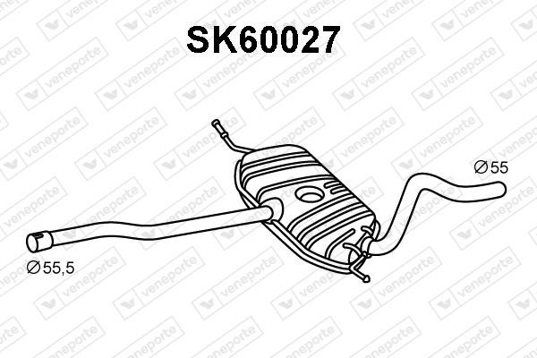 Veneporte SK60027 Резонатор SK60027: Купити в Україні - Добра ціна на EXIST.UA!