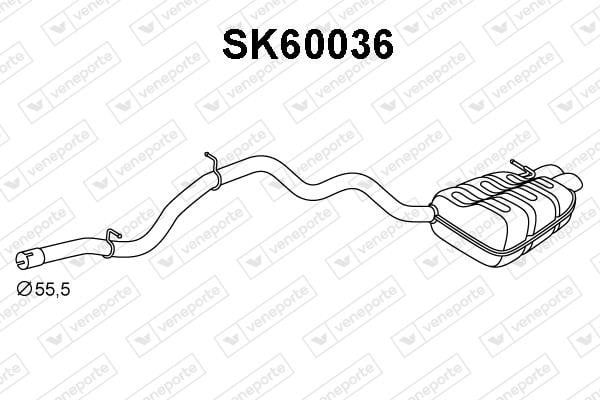 Veneporte SK60036 Амортизатор SK60036: Купити в Україні - Добра ціна на EXIST.UA!