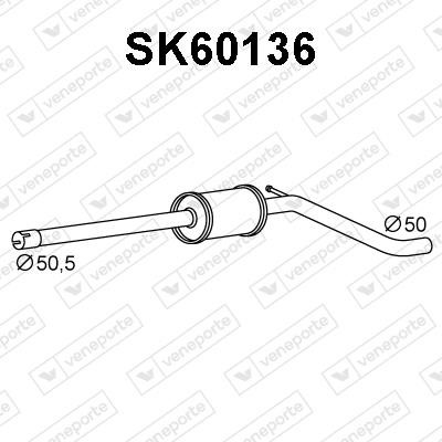 Veneporte SK60136 Резонатор SK60136: Купити в Україні - Добра ціна на EXIST.UA!