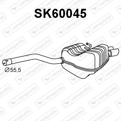Veneporte SK60045 Амортизатор SK60045: Купити в Україні - Добра ціна на EXIST.UA!