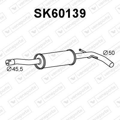 Veneporte SK60139 Додатковий глушник SK60139: Купити в Україні - Добра ціна на EXIST.UA!