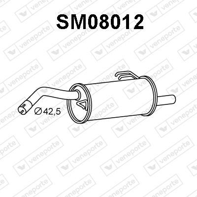 Veneporte SM08012 Глушник, задня частина SM08012: Купити в Україні - Добра ціна на EXIST.UA!