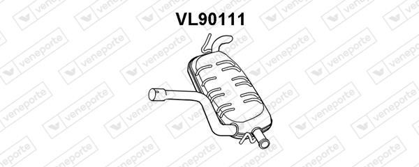 Veneporte VL90111 Глушник, задня частина VL90111: Купити в Україні - Добра ціна на EXIST.UA!