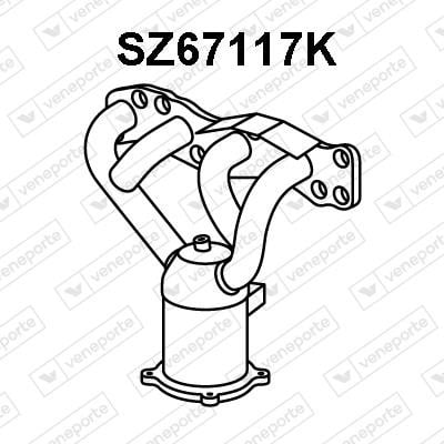 Veneporte SZ67117K Каталізатор SZ67117K: Купити в Україні - Добра ціна на EXIST.UA!