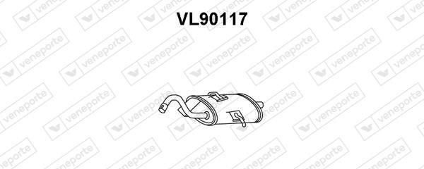 Veneporte VL90117 Глушник, задня частина VL90117: Купити в Україні - Добра ціна на EXIST.UA!