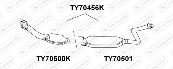 Veneporte TY70500K Каталізатор TY70500K: Купити в Україні - Добра ціна на EXIST.UA!