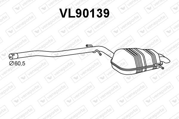 Veneporte VL90139 Глушник, задня частина VL90139: Купити в Україні - Добра ціна на EXIST.UA!