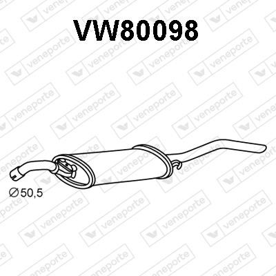 Veneporte VW80098 Глушник, задня частина VW80098: Купити в Україні - Добра ціна на EXIST.UA!