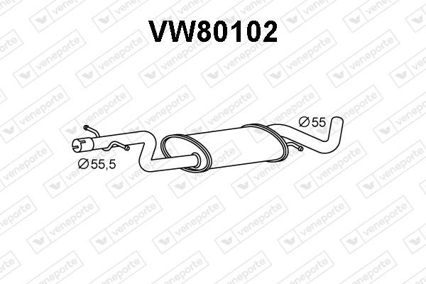 Veneporte VW80102 Резонатор VW80102: Купити в Україні - Добра ціна на EXIST.UA!