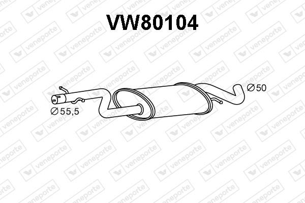 Veneporte VW80104 Резонатор VW80104: Купити в Україні - Добра ціна на EXIST.UA!