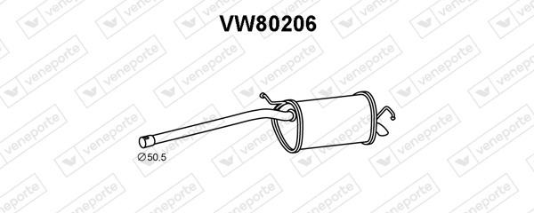 Veneporte VW80206 Глушник, задня частина VW80206: Купити в Україні - Добра ціна на EXIST.UA!