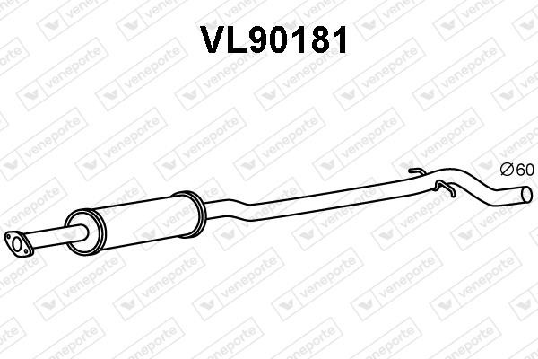 Veneporte VL90181 Глушник, середня частина VL90181: Купити в Україні - Добра ціна на EXIST.UA!