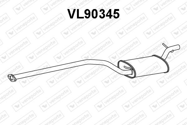 Veneporte VL90345 Проміжний глушник VL90345: Купити в Україні - Добра ціна на EXIST.UA!