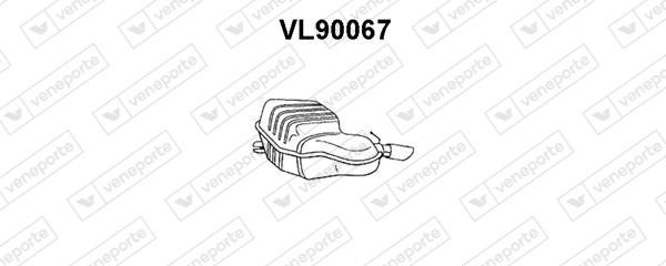 Veneporte VL90067 Глушник, задня частина VL90067: Купити в Україні - Добра ціна на EXIST.UA!