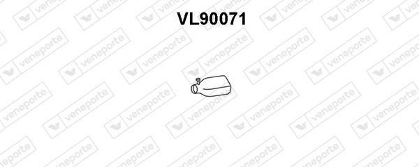 Veneporte VL90071 Вихлопна труба VL90071: Купити в Україні - Добра ціна на EXIST.UA!