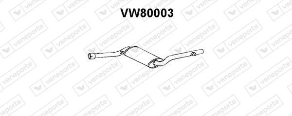 Veneporte VW80003 Глушник, середня частина VW80003: Купити в Україні - Добра ціна на EXIST.UA!