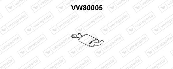 Veneporte VW80005 Глушник, середня частина VW80005: Купити в Україні - Добра ціна на EXIST.UA!