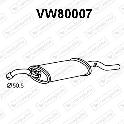 Veneporte VW80007 Глушник, задня частина VW80007: Купити в Україні - Добра ціна на EXIST.UA!
