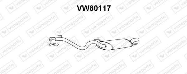 Veneporte VW80117 Глушник, задня частина VW80117: Купити в Україні - Добра ціна на EXIST.UA!