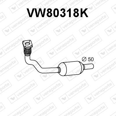Veneporte VW80318K Каталізатор VW80318K: Купити в Україні - Добра ціна на EXIST.UA!