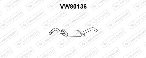 Veneporte VW80136 Глушник, задня частина VW80136: Купити в Україні - Добра ціна на EXIST.UA!