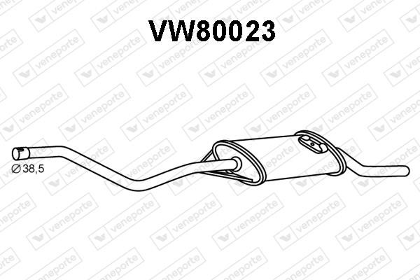 Veneporte VW80023 Глушник, задня частина VW80023: Купити в Україні - Добра ціна на EXIST.UA!