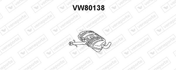 Veneporte VW80138 Глушник, середня частина VW80138: Купити в Україні - Добра ціна на EXIST.UA!