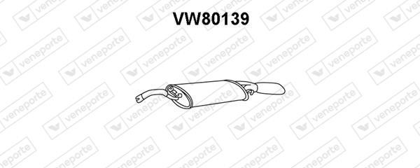 Veneporte VW80139 Глушник, задня частина VW80139: Купити в Україні - Добра ціна на EXIST.UA!