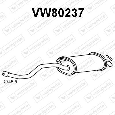Veneporte VW80237 Глушник, задня частина VW80237: Купити в Україні - Добра ціна на EXIST.UA!