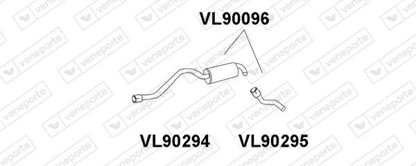 Veneporte VL90096 Глушник, задня частина VL90096: Купити в Україні - Добра ціна на EXIST.UA!