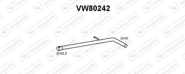 Veneporte VW80242 Вихлопна труба VW80242: Купити в Україні - Добра ціна на EXIST.UA!