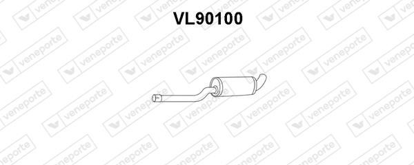 Veneporte VL90100 Глушник, середня частина VL90100: Купити в Україні - Добра ціна на EXIST.UA!