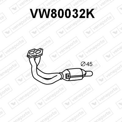 Veneporte VW80032K Каталізатор VW80032K: Купити в Україні - Добра ціна на EXIST.UA!