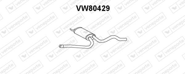 Veneporte VW80429 Резонатор VW80429: Купити в Україні - Добра ціна на EXIST.UA!