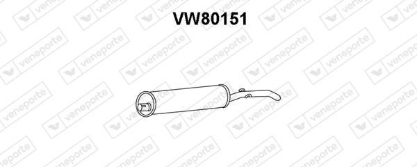 Veneporte VW80151 Глушник, задня частина VW80151: Приваблива ціна - Купити в Україні на EXIST.UA!