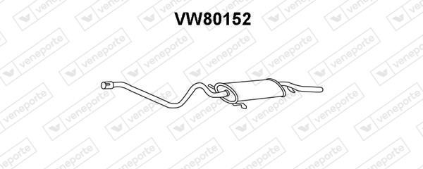 Veneporte VW80152 Глушник, задня частина VW80152: Купити в Україні - Добра ціна на EXIST.UA!