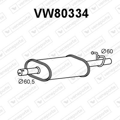 Veneporte VW80334 Додатковий глушник VW80334: Купити в Україні - Добра ціна на EXIST.UA!